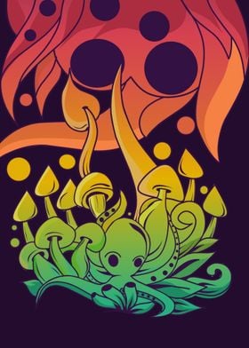 octopus mural painting