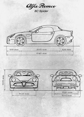 No004 Alfa Romeo 8C Spider