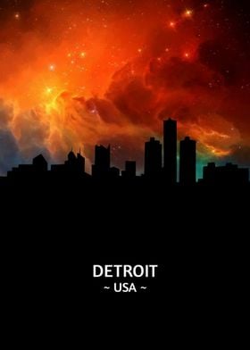 Detroit Skyline 