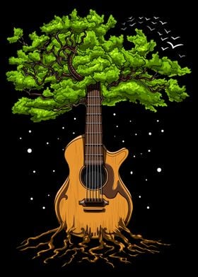 Zen Tree Of Life Guitar 