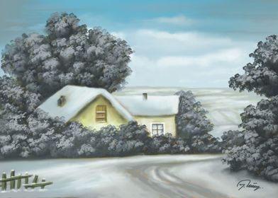 Snowed farm