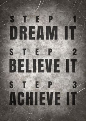 Steps to Achievement Quote