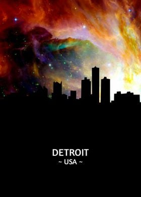 Detroit Skyline 