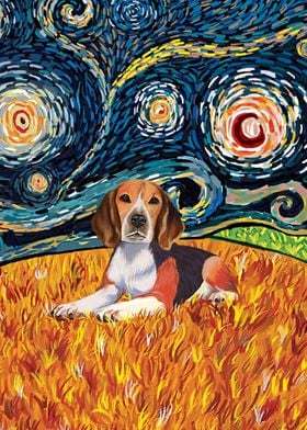 Beagle Van Gogh