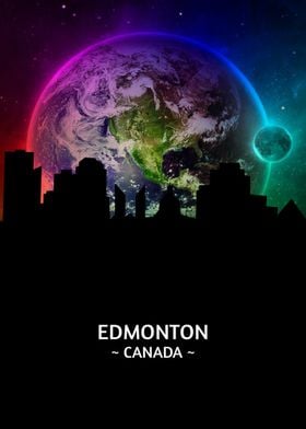 Edmonton Canada Skyline 