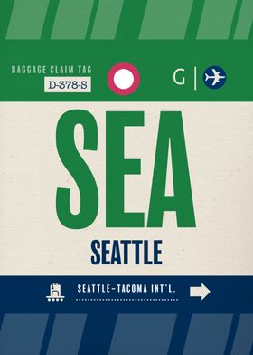 Seattle SEA Airport Tag