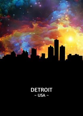 Detroit Skyline 