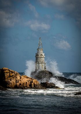 Summer storm at the sea