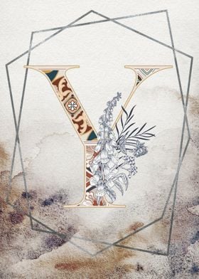 Capital Letter Y Monogram