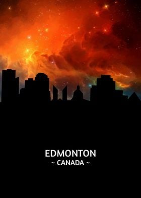 Edmonton Canada Skyline 