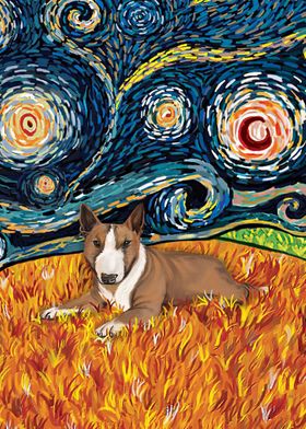 Bull Terrier Van Gogh