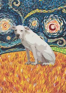 Dogo Argentino Van Gogh
