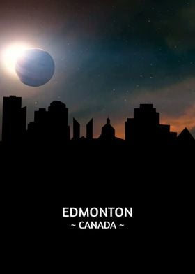 Edmonton Canada Skyline 