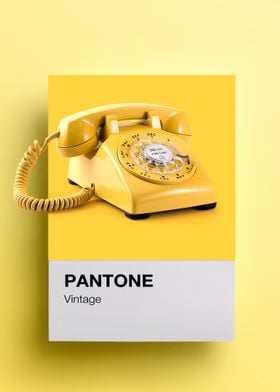 Pantone vintage phone 