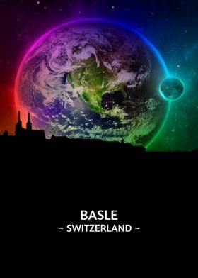 Basle Switzerland Skyline 