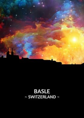 Basle Switzerland Skyline 