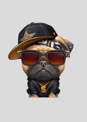 Pug Hip Hop Super Star