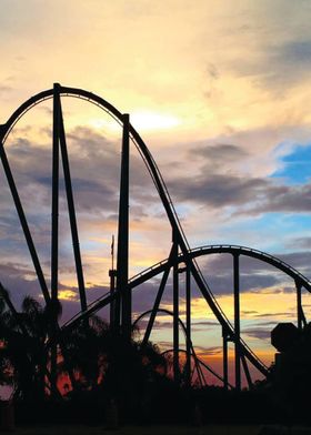 Roller Coaster Sunset