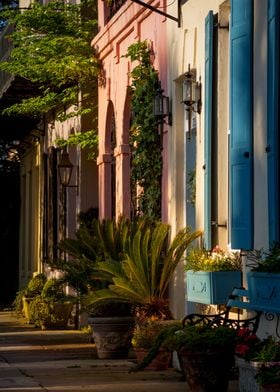 Rainbow Row Facades