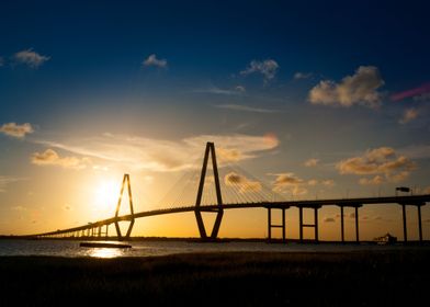 Sunset At Ravenel Bridge