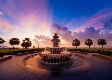 Pineapple Fountain Sunrise