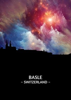 Basle Switzerland Skyline 