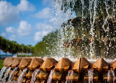 Pineapple Fountain Splash