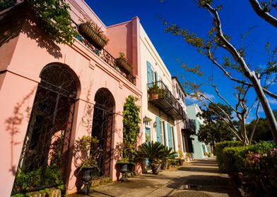 Rainbow Row Pink And Blue