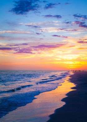 Sunset On Isle Of Palms  2