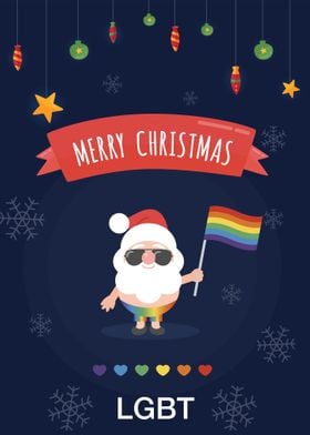 Santa Merry Christmas LGBT