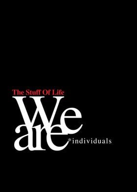 We are individuals