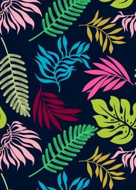 tropical leaves pattern