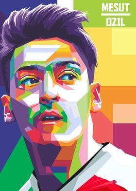 Mesut Ozil in WPAP art 