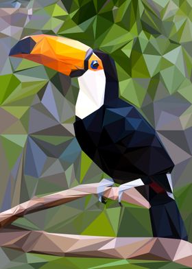 Toucan Low Poly
