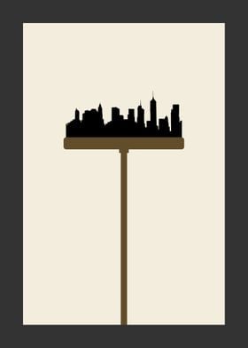 New York skyline brush 