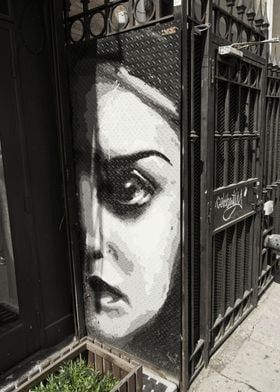 Streetart Woman Face