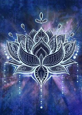 Lotus Mandala flower cold