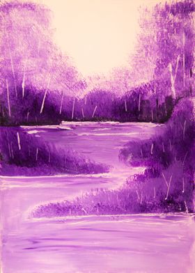 Purple landscape