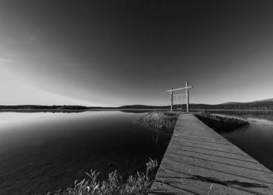 Path To A Wooden Swing