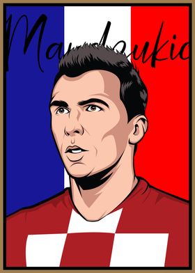 Mario Mandzukic Pop Art