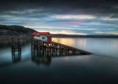 Dusk at the Mumbles