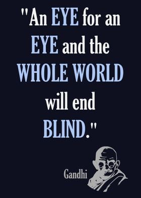 Gandhi Blind