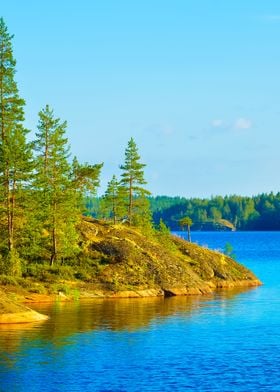 Saimaa Lake In Finland