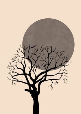 Tree and Moon