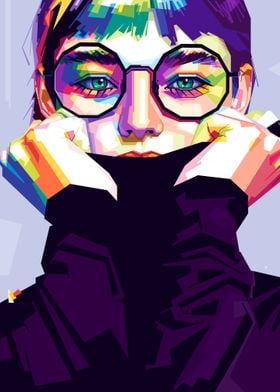 Girl with eyeglasses