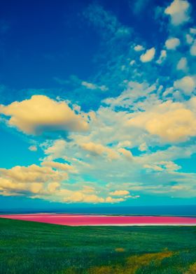 Beautiful Pink Mud Lake