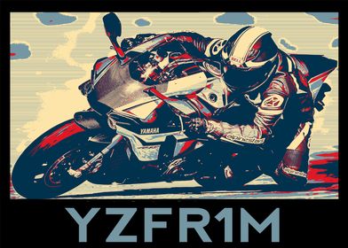 YZF R1M Rider Cornering 