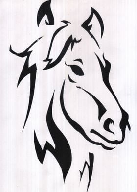 Horse' Poster by Shiva sahu | Displate