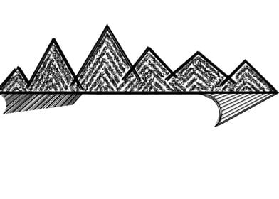 Charcoal mountain