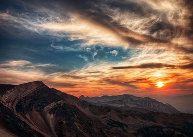 Sky and mountain